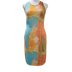 Anthropologie Aldo Martins Women's Soft Abstract Bodycon Mini Dress - Size 4
